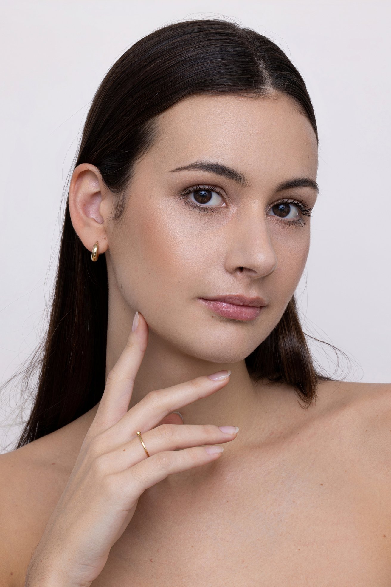 Natural makeup,.